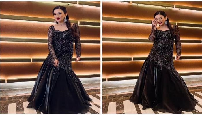 Gauahar Khan ने ब्लॅक गाऊनमध्ये क्यूट बेबी बंप केला फ्लॉन्ट, फोटो व्हायरल 