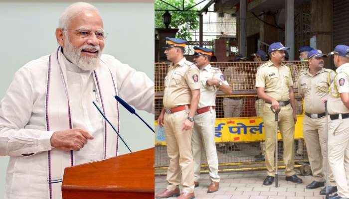 PM Modi Mumbai Visit : पंतप्रधान नरेंद्र मोदी यांच्या मुंबई दौऱ्यात तगडा पोलीस बंदोबस्त, &#039;इतके&#039; कर्मचारी तैनात 