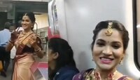 ट्रॅफिकमुळे मुहूर्त हुकू नये म्हणून नवरीबाईने गाठली Metro, Video Viral 