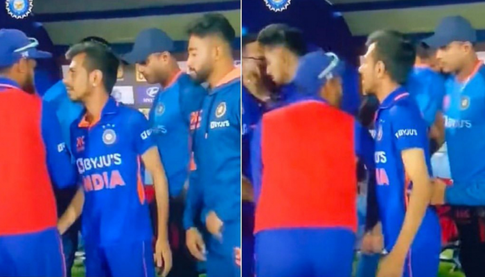 IND vs NZ ODI : खेळाडूच्या प्रायव्हेट पार्टसोबत....; Yuzvendra Chahal चं अश्लील कृत्य कॅमेरात कैद, VIDEO व्हायरल