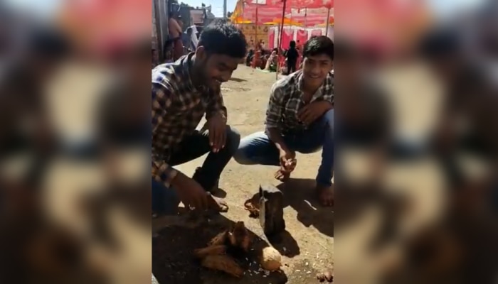 Video Viral : कीर्तन चालू असताना गावातल्या पोरांनी नारळासोबत जे केलं ते पाहून डोक्याला लावाल हात