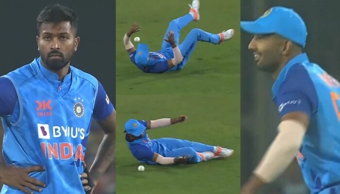 भर मैदानात Rahul Tripathi च्या &#039;त्या&#039; कृत्यावर भडकला कर्णधार Hardik Pandya!