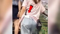मॉलमध्ये जीन्सच्या पाकिटात सुरा घेऊन फिरत होती मुलगी; Video झाला Viral