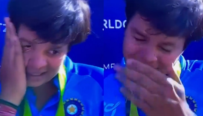Shafali Verma Video : &#039;आम्ही वर्ल्ड कप जिंकायला आलो होतो...&#039;, लेडी सेहवाग सर्वांसमोर ढसाढसा रडली!