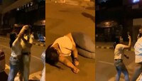 दारुच्या नशेत तरुणीने ओलांडली मर्यादा, पोलीस कर्मचाऱ्यासोबत..., पाहा Video