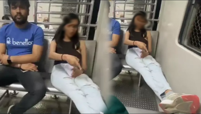 VIRAL VIDEO : &#039;तिला धडा शिकवा&#039;, सीटवर पाय ठेवून बसणाऱ्या तरुणीचा Attitude पाहून नेटकरी संतापले 