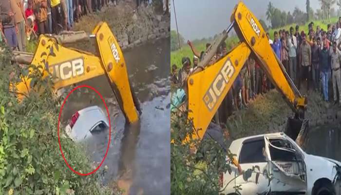 Pune News : भरधाव कार थेट विहिरीत कोसळून चालकाचा दुर्दैवी मृत्यू