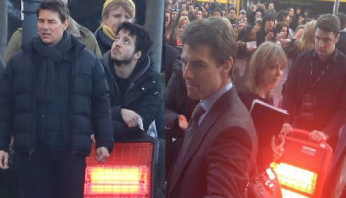 Tom Cruise Heater: ये टॉम क्रुझ का स्टाईल हैं! रेड कार्पेटवर अभिनेत्याच्या मागे &#039;हिटर&#039;वाला 