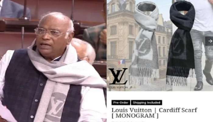 Mallikarjun Kharge : मल्लिकार्जुन खरगे &#039;मफलर&#039;मुळे सापडले वादात, किंमत एकूण धक्काच बसेल 