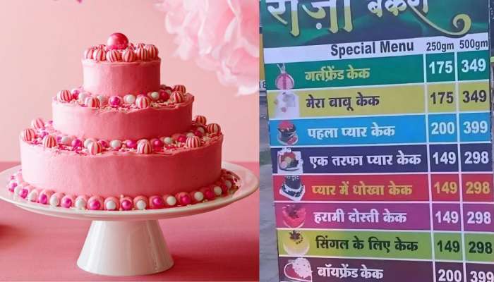 Viral Story : &#039;मेरे बाबूने केक खाया&#039;, Valentine&#039;s Day निमित्त केक शॉपचं मेन्यू कार्ड व्हायरल