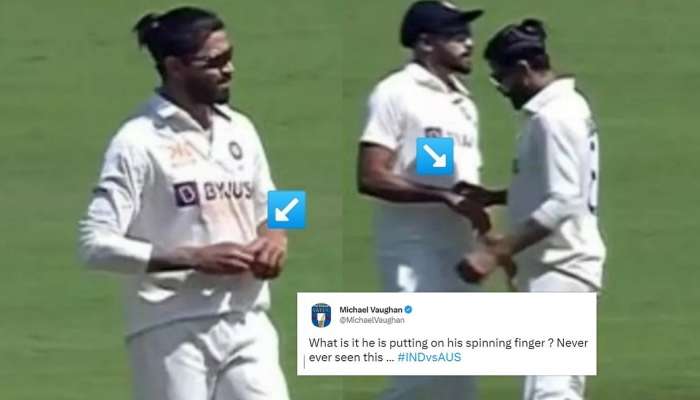 India vs Australia: रवींद्र जाडेजाने Bowling आधी बोटाला काय लावलं? &#039;त्या&#039; व्हिडीओवरुन Australia मध्ये गदारोळ