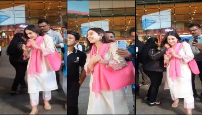 Sara Ali Khan बरोबर विमानतळावर असं काही झालं...., Video पाहून सर्वच अस्वस्थ 