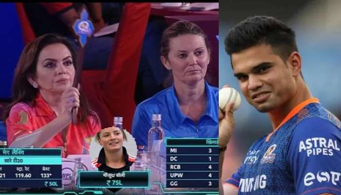 WPL लिलावात अर्जुन तेंडूलकरची गर्लफ्रेंड UNSOLD, Mumbai Indians नेही बोली लावली नाही