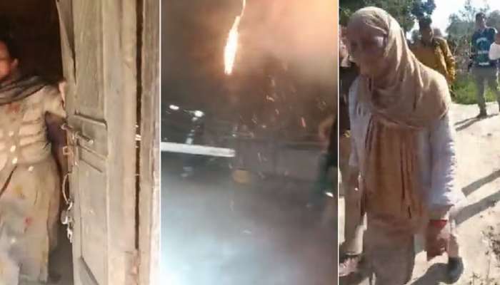 'या लोकांनी आग लावली आहे,' आई आणि मुलगी घरात जिवंत जळाली, पाहा VIDEO