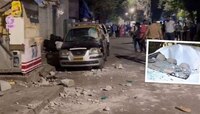 अरे बापरे! टपरीवर चहा घेतानाच 42 व्या मजल्यावरुन अंगावर कोसळले भले मोठे दगड....