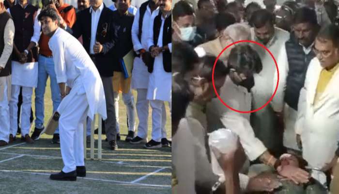 ज्योतिरादित्य सिंधिया यांनी इथं बॅट उंचावली अन् तिथे भाजप कार्यकर्त्याचं डोकं फुटलं... मध्य प्रदेशातील प्रकार