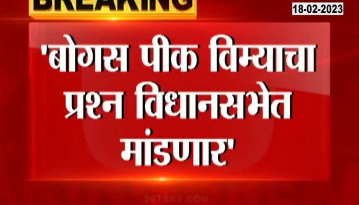 Opposition Leader Ajit Pawar On Crop Insurance Scam