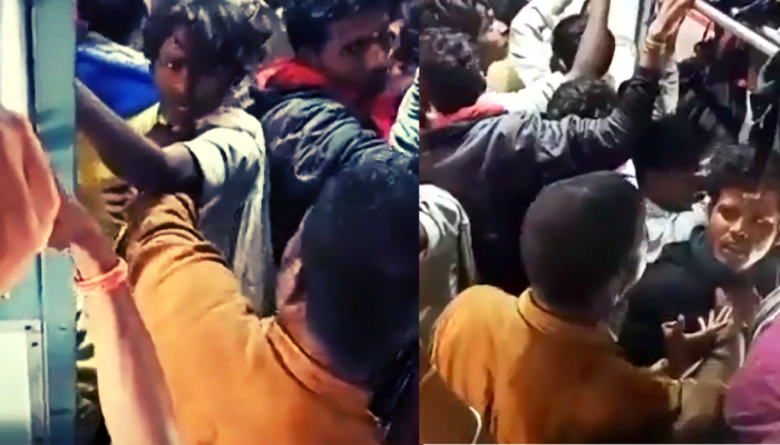 Viral Video:  तू तामिळ की हिंदी? भाषेवरून पेटला वाद अन् ट्रेनमध्ये तुंबळ हाणामारी, व्हिडिओ तुफान व्हायरल!