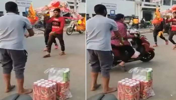 Video : रस्तातच कावड यात्रेकरुंना करत होता बिअरचे वाटप; पोलिसांनी घडवली अद्दल