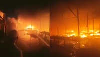 Pune Fire : पुण्यातील भाजी मंडईला भीषण आग; 90 स्टॉल आगीत जळून खाक!