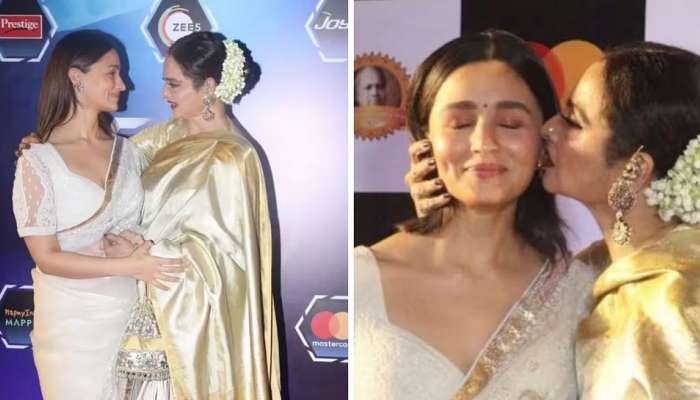 Dadasaheb Phalke Awards: &#039;Lip Kiss....&#039;,आलिया भट्ट आणि रेखा यांचा &#039;तो&#039; व्हिडीओ पाहून नेटकरी संतापले, पाहा VIDEO