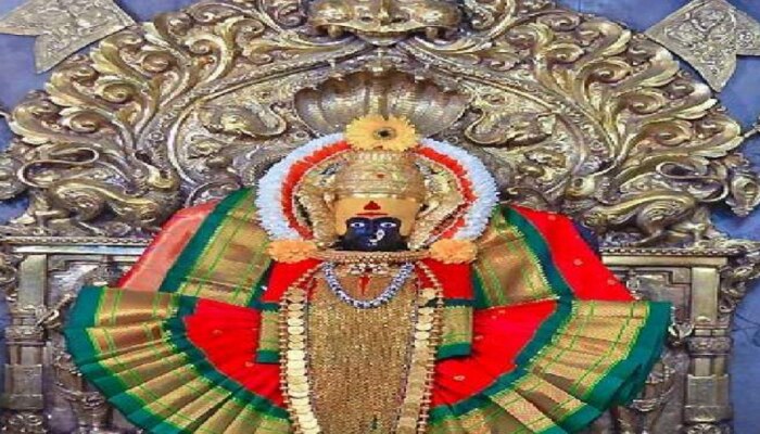 Kolhapur News : करवीरनिवासिनी अंबाबाईच्या सौंदर्याला धक्का; मूर्तीवर चुकीच्या पद्धतीनं संवर्धनाचा आरोप