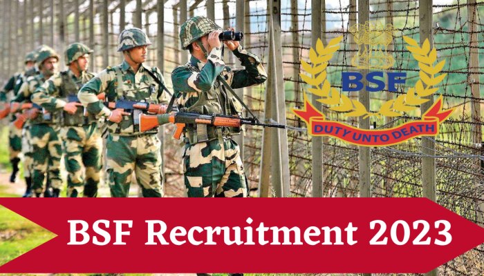 BSF Recruitment 2023: बीएसएफमध्ये &#039;या&#039; पदासाठी बंपर भरती; 69,000 पर्यंत मिळेल पगार!