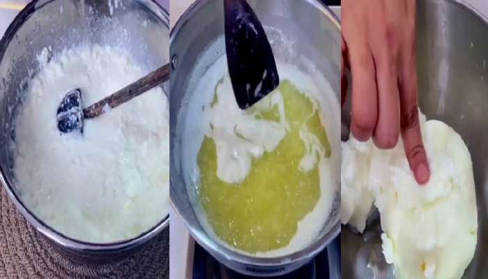 Ghee Making Ideas : तूप कढवण्याची योग्य आणि सोप्पी पद्धत माहित आहे का ? पाहा पूर्ण Video   