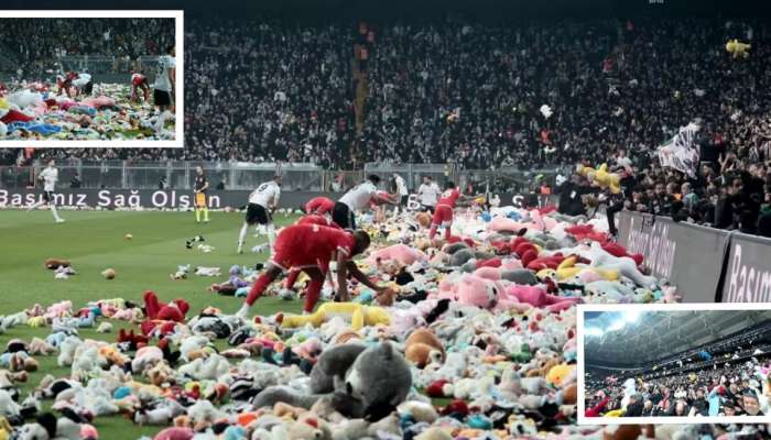 Viral News: ...अन् प्रेक्षकांनी मैदानात Soft Toys चा खच पाडला, कारण समजल्यानंतर डोळ्यात पाणी येईल; पाहा VIDEO