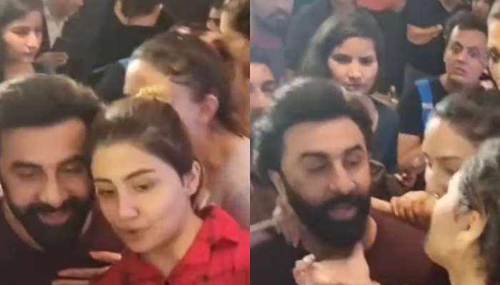 VIDEO : Ranbir Kapoor ला पाहताच चाहतीचा सुटला ताबा; नेटकरी म्हणाले 'हा पुरुषांचा विनयभंग नाही का?'