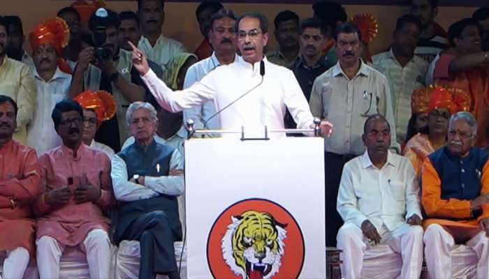 Uddhav Thackeray:  मर्दानगी असेल तर... भर सभेत उद्धव ठाकरे यांचे शिंदे गट आणि भाजपला ओपन चॅलेंज