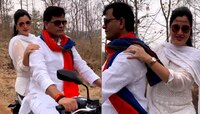 Videos Viral : होळीनिमित्त राणा दाम्पत्याची बाईक राईड ; दुसरा व्हिडीओ तर.... 