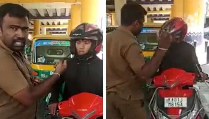 Viral Video: &#039;तू काय राजा आहे का?, &#039;रिक्षाचालकाचा भरस्त्यात राडा, तरुणाचं हेल्मेट रस्त्यावर फोडून टाकलं अन् नंतर...