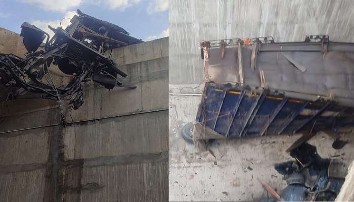 Samruddhi Mahamarg Accident : समृद्धी महामार्गावरील अपघातानंतर ट्रकचे दोन तुकडे, एक ठार