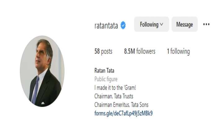 तुम्हाला माहितीये का; Ratan Tata इन्टाग्रामवर फक्त एकाच युझरला फॉलो करतात, कोण आहे तो Instagram User? 