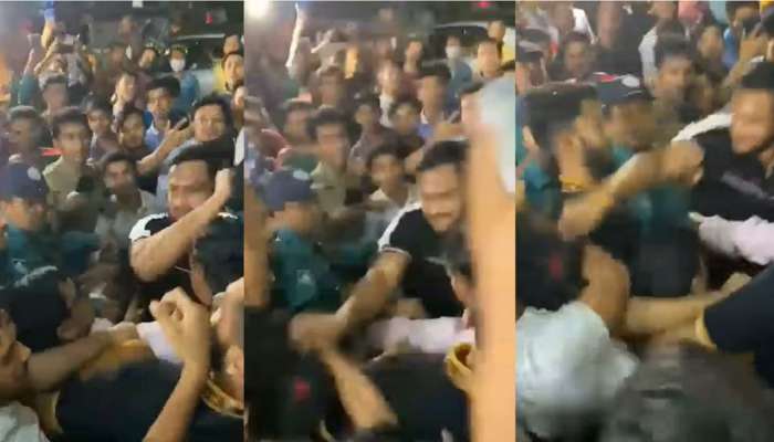 Viral Video: ....अन् संतापलेल्या शाकिब हसनने सर्वांसमोरच चाहत्याला मारहाण केली, व्हिडीओ तुफान व्हायरल