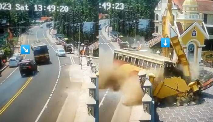 Bus Accident: बसने कारला ओव्हरटेक करण्याच्या नादात लेन सोडली अन् तितक्यात...; अंगावर काटा आणणारा अपघाताचा VIDEO