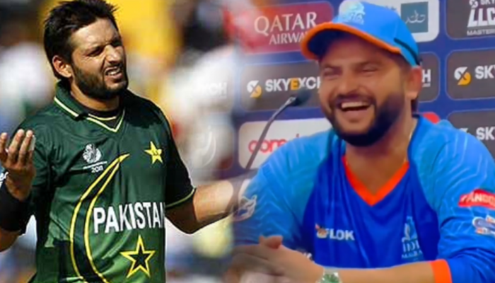LIVE इंटरव्ह्यूमध्ये Suresh Raina ने उडवली Shahid Afridi ची खिल्ली, म्हणाला...