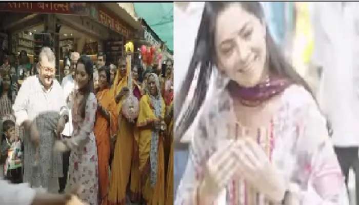 VIDEO : Sonalee Kulkarni अंबा देवी मंदिरासमोर गोंधळात सामील