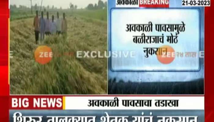 Maharashtra Weather Shirur Crop Loss update rain video 