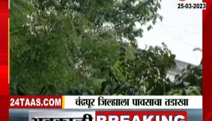 Unseasonal rain lashed Chandrapur district