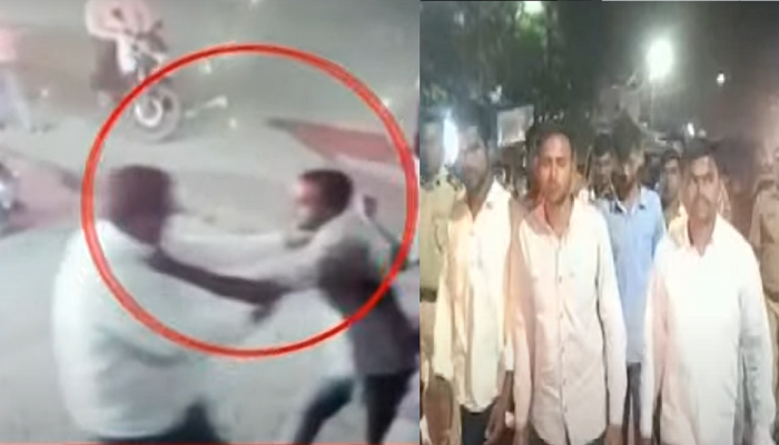 Nashik Crime : केकचे पैसे मागितल्याने बेकरी मालकावर कोयत्याने वार, जिथे हल्ला केला तिथेच पोलिसांनी धिंड काढली
