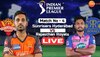 SRH vs RR LIVE:सनरायझर्स हैद्राबादला धक्के वर धक्के,७ फलंदाज तंबूत 