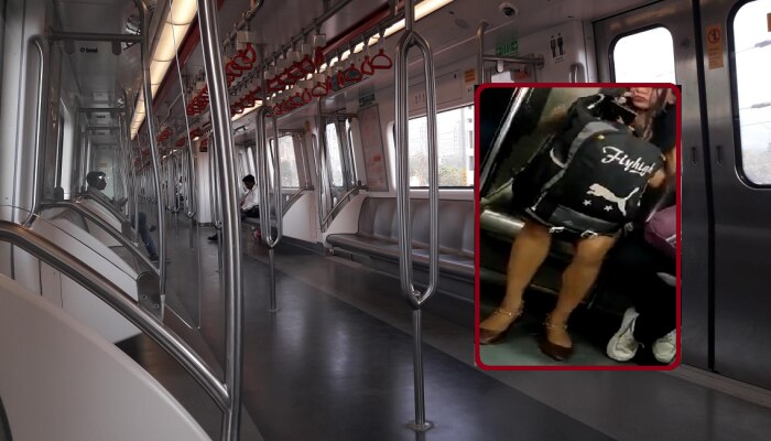 Delhi Metro Viral Video : मेट्रोमध्ये दिसली नवी &quot;Uorfi Javed&quot;! कपड्यांची स्टाईल पाहून प्रवाशांना फुटला घाम 