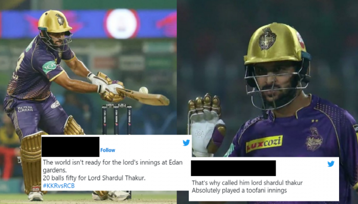 KKR Vs RCB : ये हाथ हमें दे-दे ठाकुर...; Shardul Thakur ने आरसीबीच्या गोलंदाजांना कुटलं
