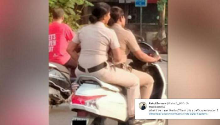 &quot;आम्हीही असाच विनाहेल्मेट प्रवास केला तर?,&quot; स्कुटी चालवणाऱ्या महिला पोलिसांचा फोटो ट्वीट करत विचारणा, मुंबई पोलीस म्हणाले...