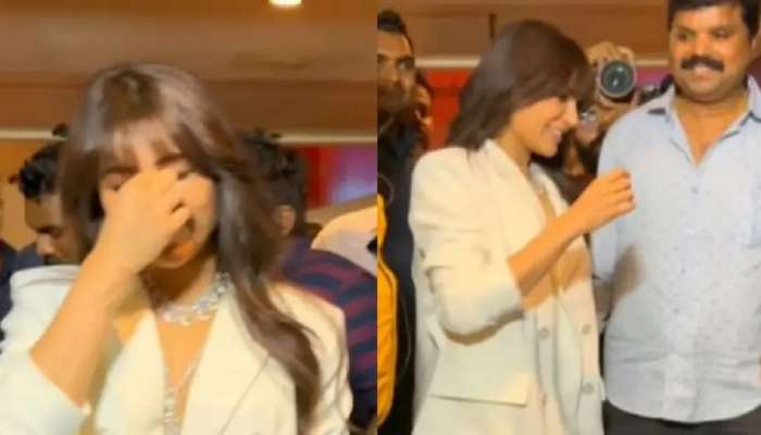 paparazzi नी त्रास दिला तरी हसत राहिली Samantha, 'शाकुंतलम'च्या प्रेस कॉन्फरन्समधील अभिनेत्रीचा 'तो' व्हिडीओ समोर