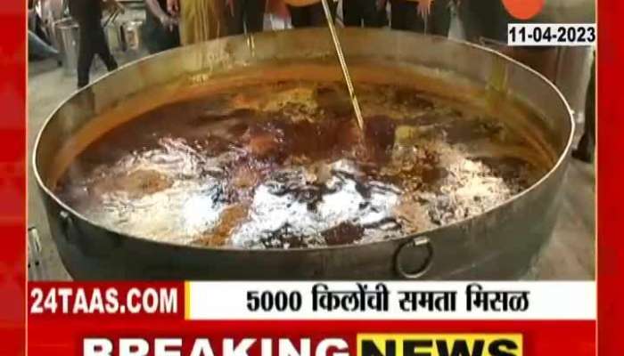 Pune Chef Vishnu Manohar Made 5000 Kg Of Samta Misal