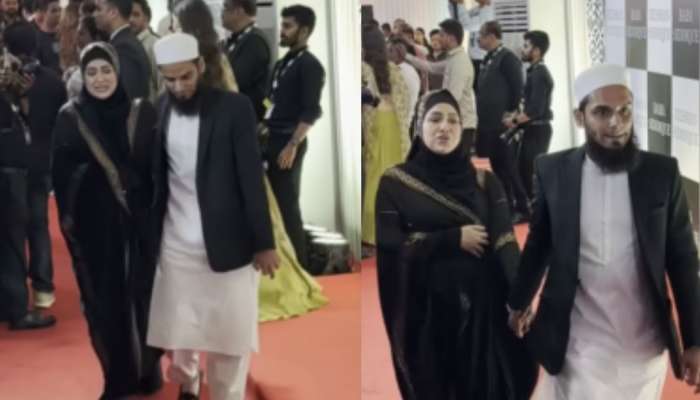 VIDEO : प्रेग्नंट Sana Khan ला पतीनं नेलं ओढत; नवऱ्यावर टीका होताच, अभिनेत्रीनं दिलं उत्तर...