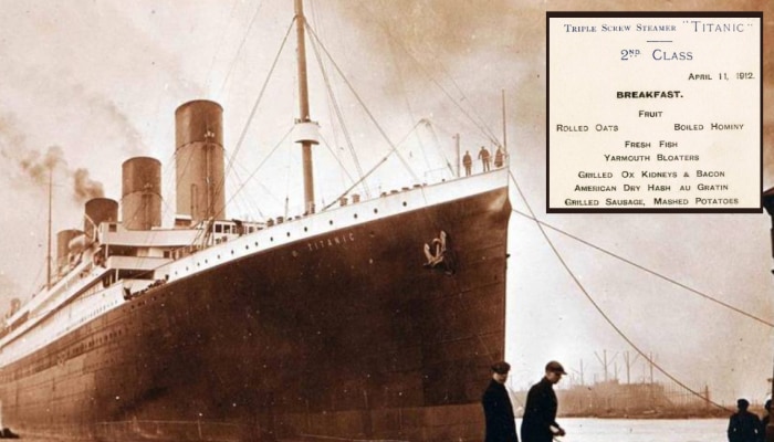 कसलं भारी...! 111 वर्षांपूर्वीच्या Titanic मधील मेन्यूकार्ड समोर, काही पदार्थांची नावंही उच्चारताना बोबडी वळतेय 